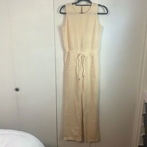 Cream colored jumpsuit